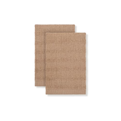 Paño de cocina de rizo clásico, 12x13, 0.93 lbs/dz, topo sólido